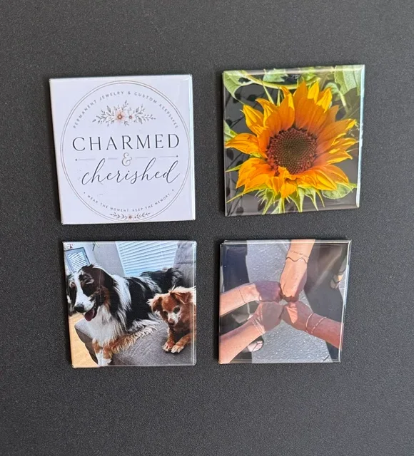 4 - four custom magnets