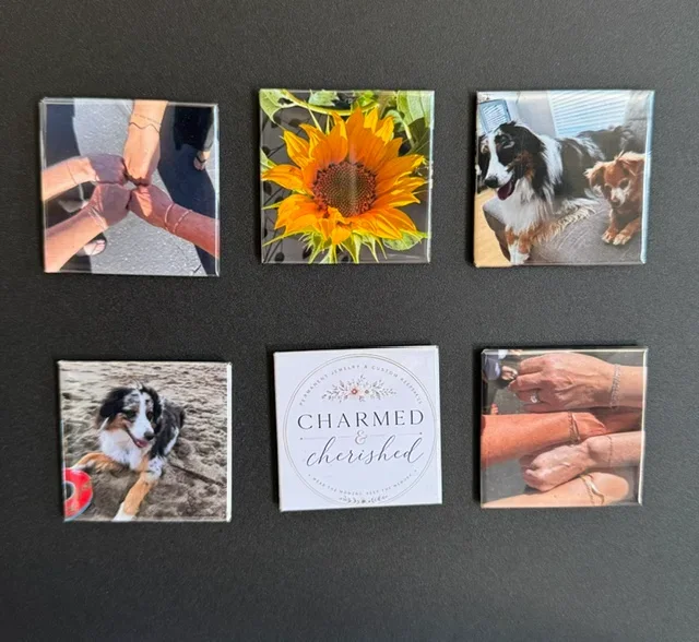 6 - six custom Magnets